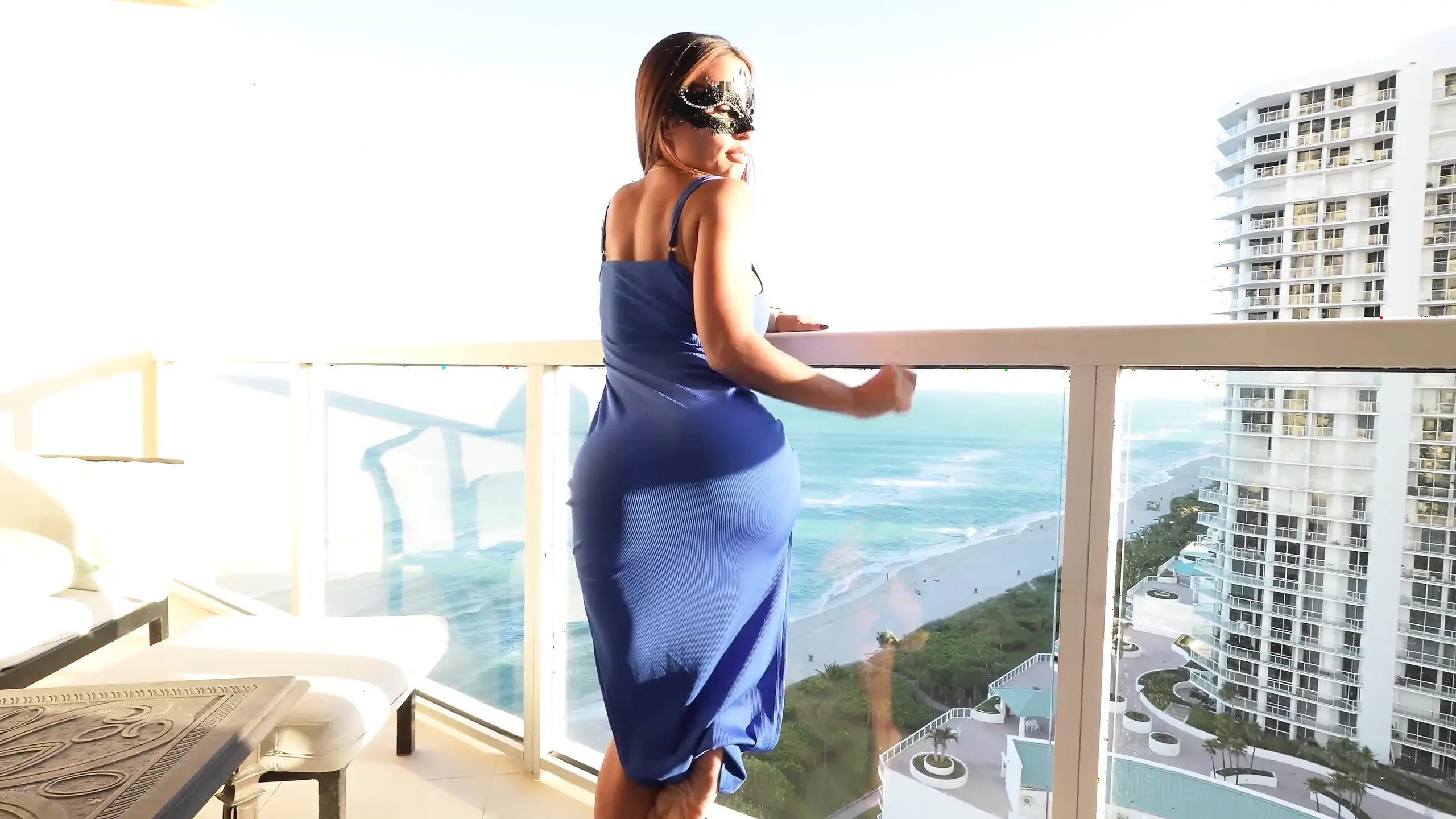 Blue Dress Sex with a View feat. Miss Lexa – Giant, Cougar, Tits, Solo, Mature 4K Porn