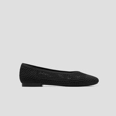 Square-Toe V-Cut Mesh Flats (Margot™ 2.0)